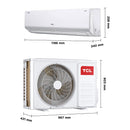 TCL TAC-36CHSA/KCI ربط ذكي انفيرتر تحكم بالامبير Inverter جداري 3 طن - TCL