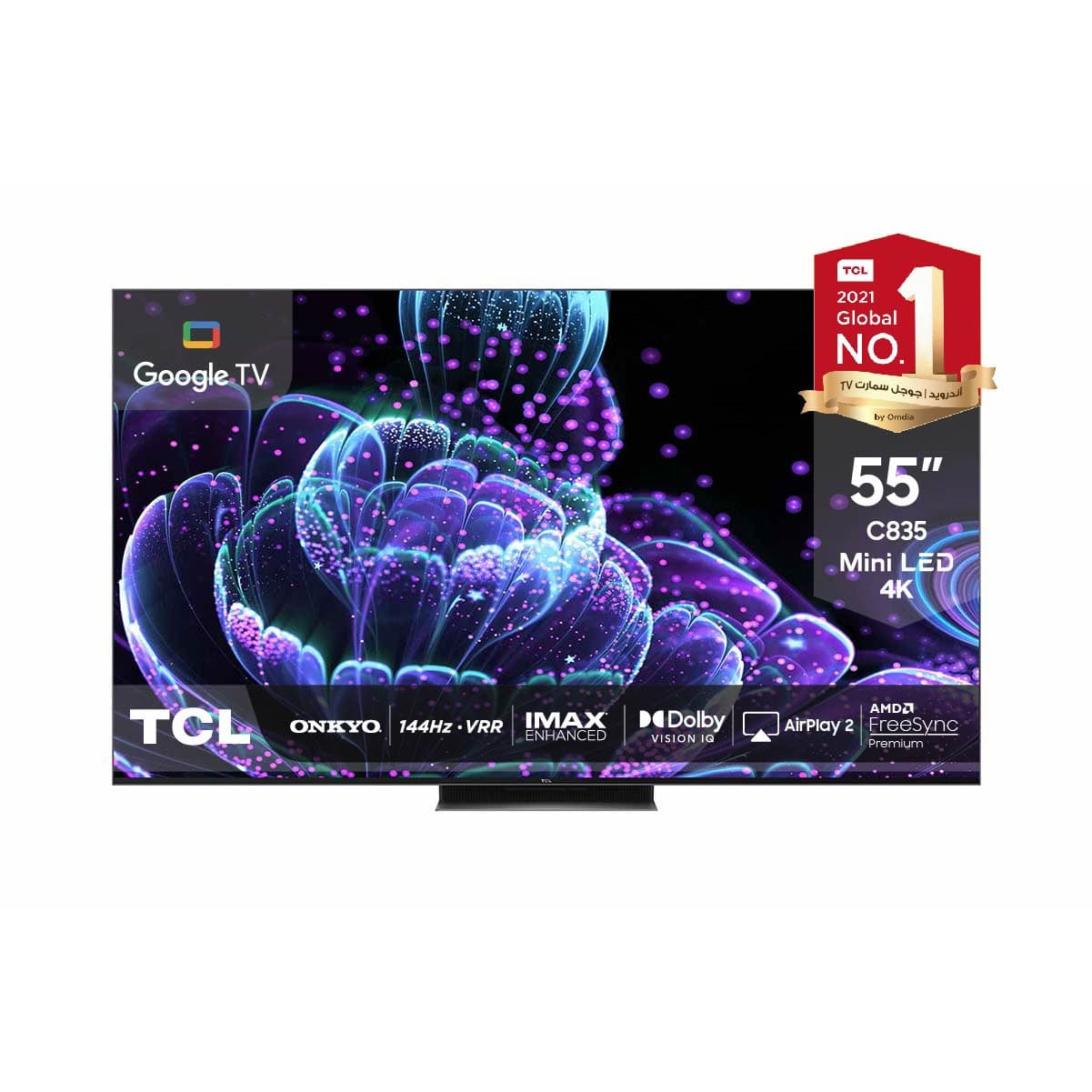TCL 55C835 QLED 55V Mini LED 量子ドットテレビ TCL TV C835-Mini LED 144Hz VRR IMAX Enhanced-TCL Global