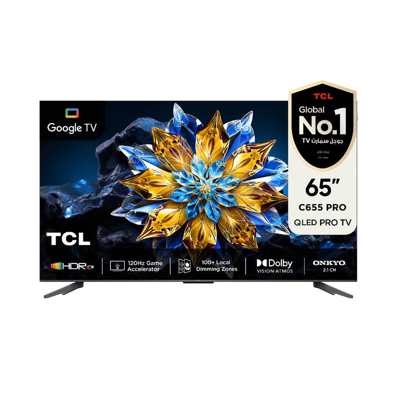 TCL C655 PRO 65" QLED TV 100+ Local dimming 120Hz DLG HDR 10+