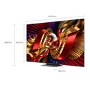 TCL C8L 65-Inch Sub-Flagship SQD-Mini LED TV Up to 4032 Zones HDR 5000 nits نطاق الالوان الواسع BT2020 %100