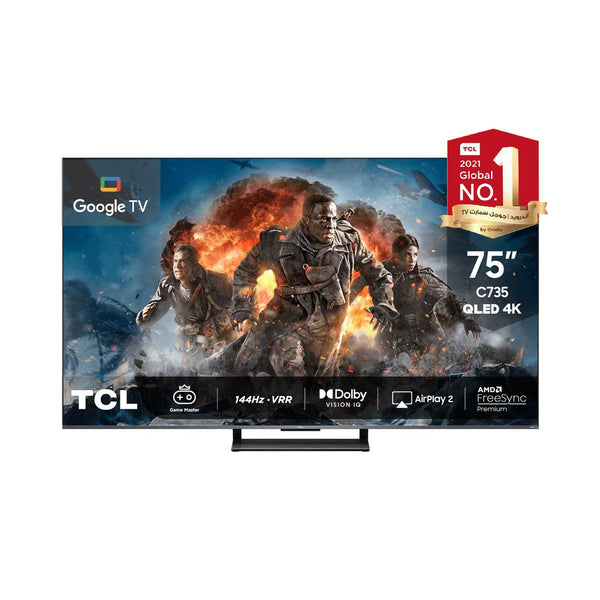 買主決定済TCL 75C735 75インチ 4K液晶テレビ【液晶割れ・音出ます】 75C735_30477016-847c-4115-ac92