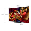 TCL C8L 98-Inch Sub-Flagship SQD-Mini LED TV Up to 4032 Zones HDR 6000 nits نطاق الالوان الواسع BT2020 %100