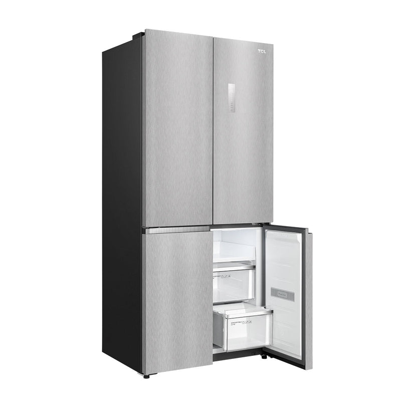 TCL C810CDSS Four Doors Twin Eco Inverter ثلاجة اربع ابواب 26 قدم انفيرتر بخاخ ستيل فاتح - TCL