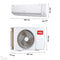 TCL TAC-36CHSA/KS ربط ذكي انفيرتر تحكم بالامبير Inverter جداري 3 طن - TCL
