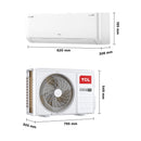 TCL TAC-12CHSA/TPB BreezeIN T3 1 ton ربط ذكي انفيرتر 6 مراحل تحكم وتحويل تلقائي Inverter سبلت - TCL
