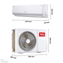 TCL TAC-24CHSA/KCI ربط ذكي انفيرتر تحكم بالامبير Inverter جداري 2 طن - TCL