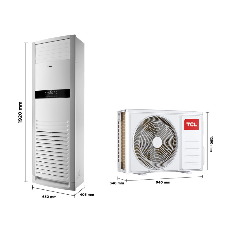 TCL TAC-36CHFA/FDI  تحكم بالامبير Inverter كنتوري سنكل فيز 3 طن - TCL