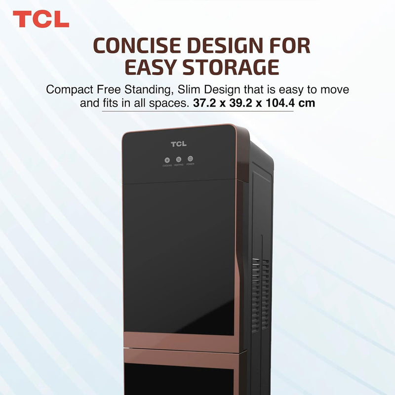 TCL TY-LWYR85B Three faucets, Glass Design, Black & Gold - TCL