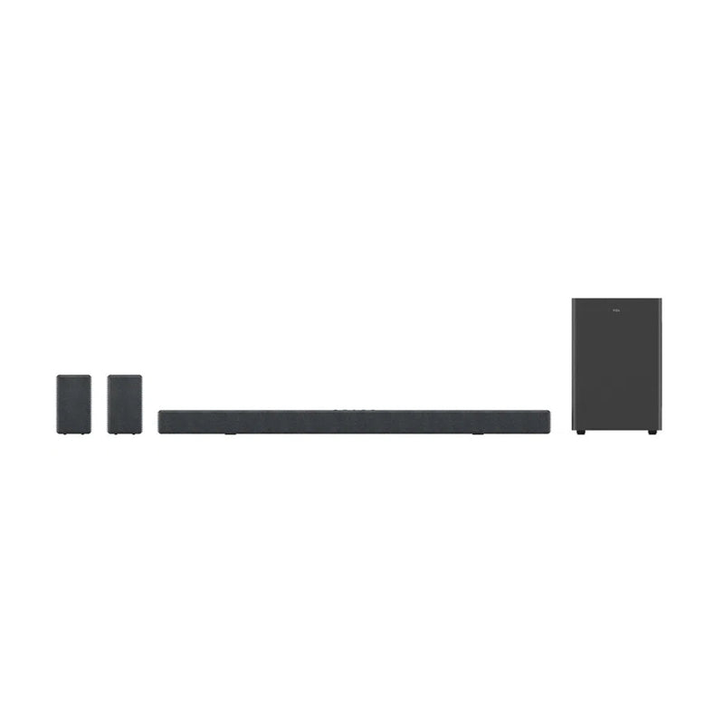 TCL X937U 7.1.4 Channel Dolby Atmos Soundbar with Wireless Subwoofer and Wireless Satellite Speakers